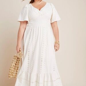 Maeve Rochelle Eyelet Maxi Dress - NWT - Anthropologie